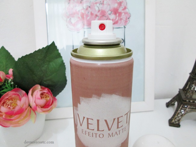 Finalizador de maquiagem VELVET Efeito Matte da ASPA válvula
